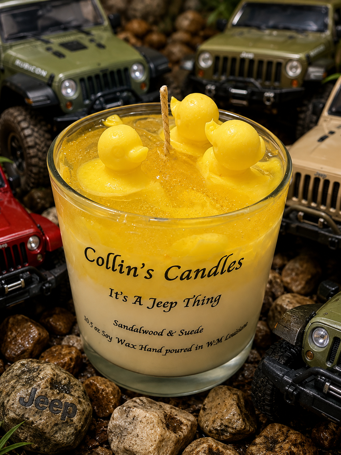It’s a Jeep Thing – Sandalwood & Suede | 10.5 oz. Soy Wax Candle