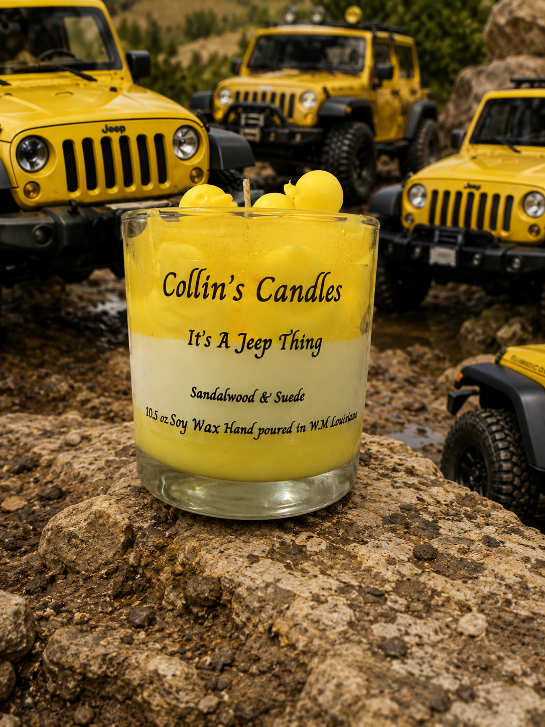 It’s a Jeep Thing – Sandalwood & Suede | 10.5 oz. Soy Wax Candle