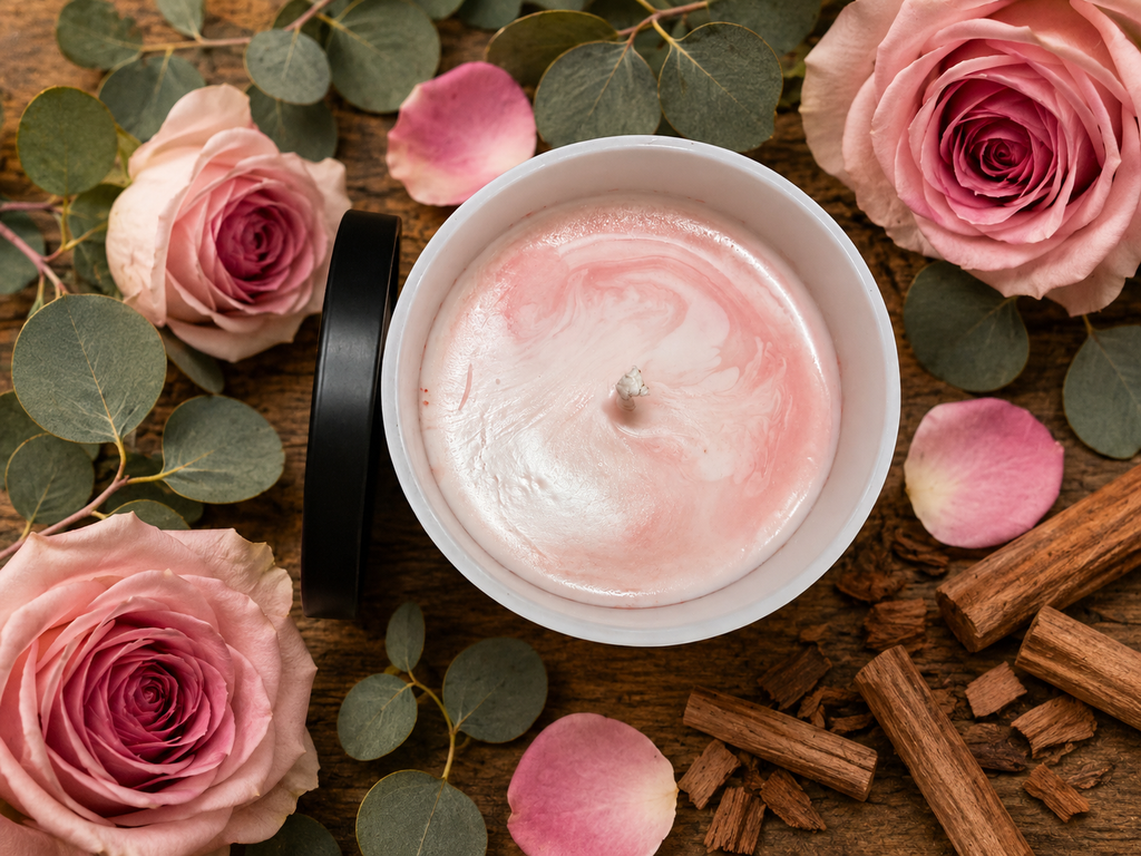 7 oz. Sandalwood Rose Soy Wax Candle