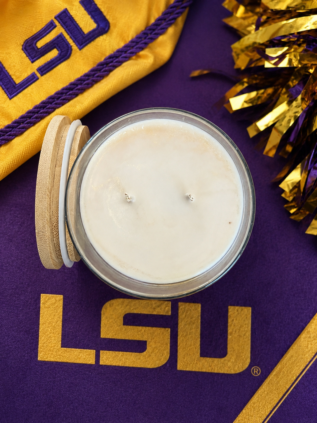 LSU candle