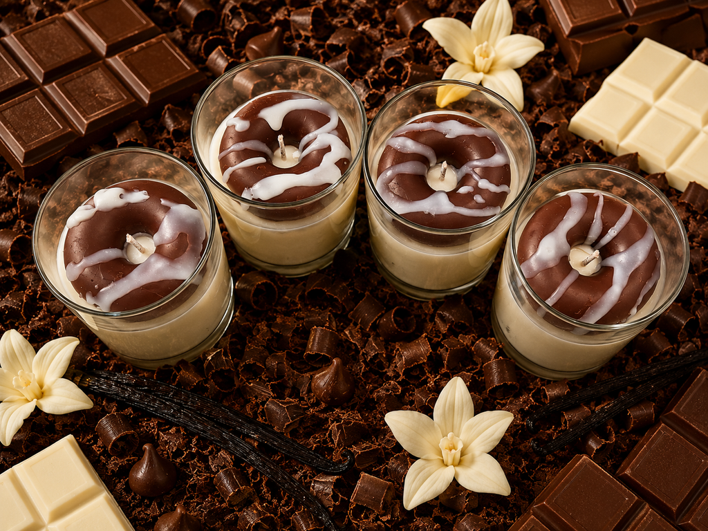 10 oz. Chocolate or Vanilla Donut Candles