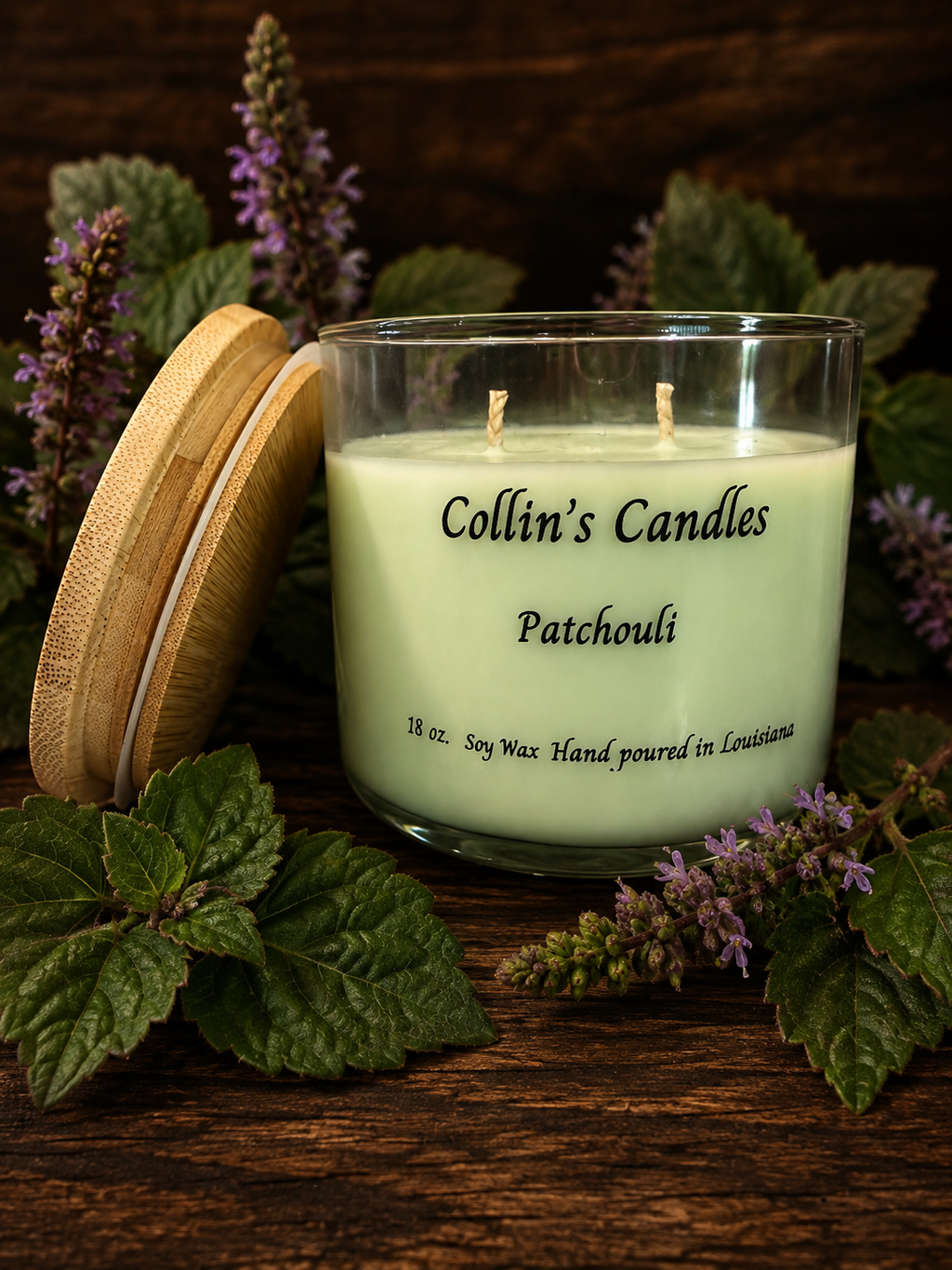 Patchouli – 18 oz. Hand-Poured Soy Wax Candle