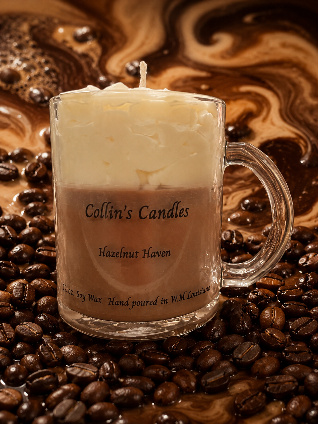 Hazelnut Haven – 12 oz. Soy Wax Candle