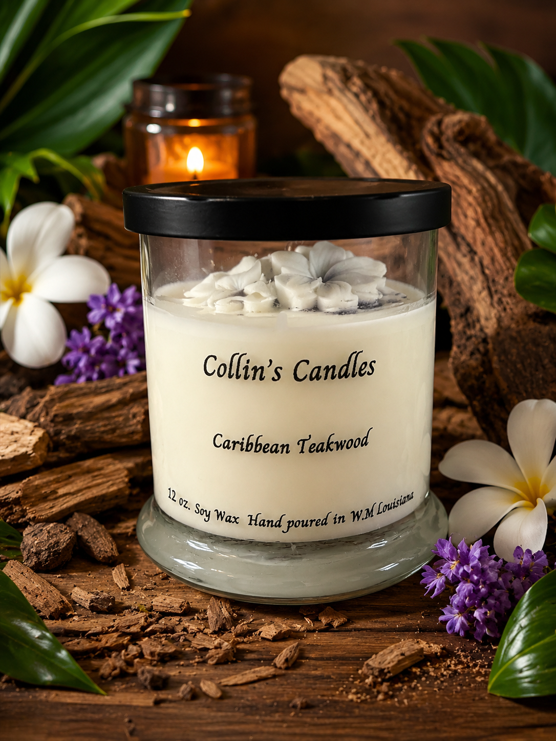 Caribbean Teakwood Candle.