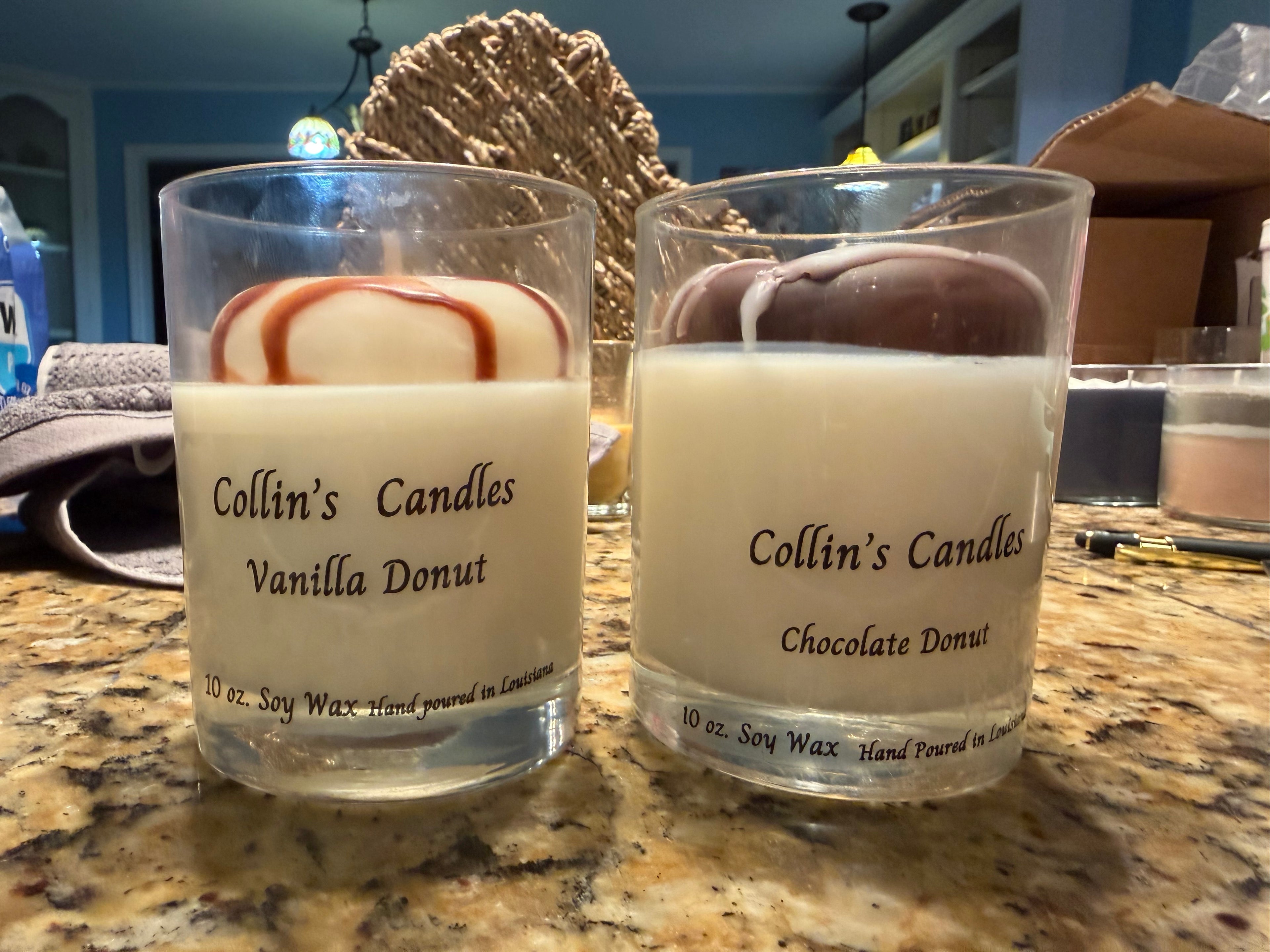 10 oz. Chocolate or Vanilla Donut Candles