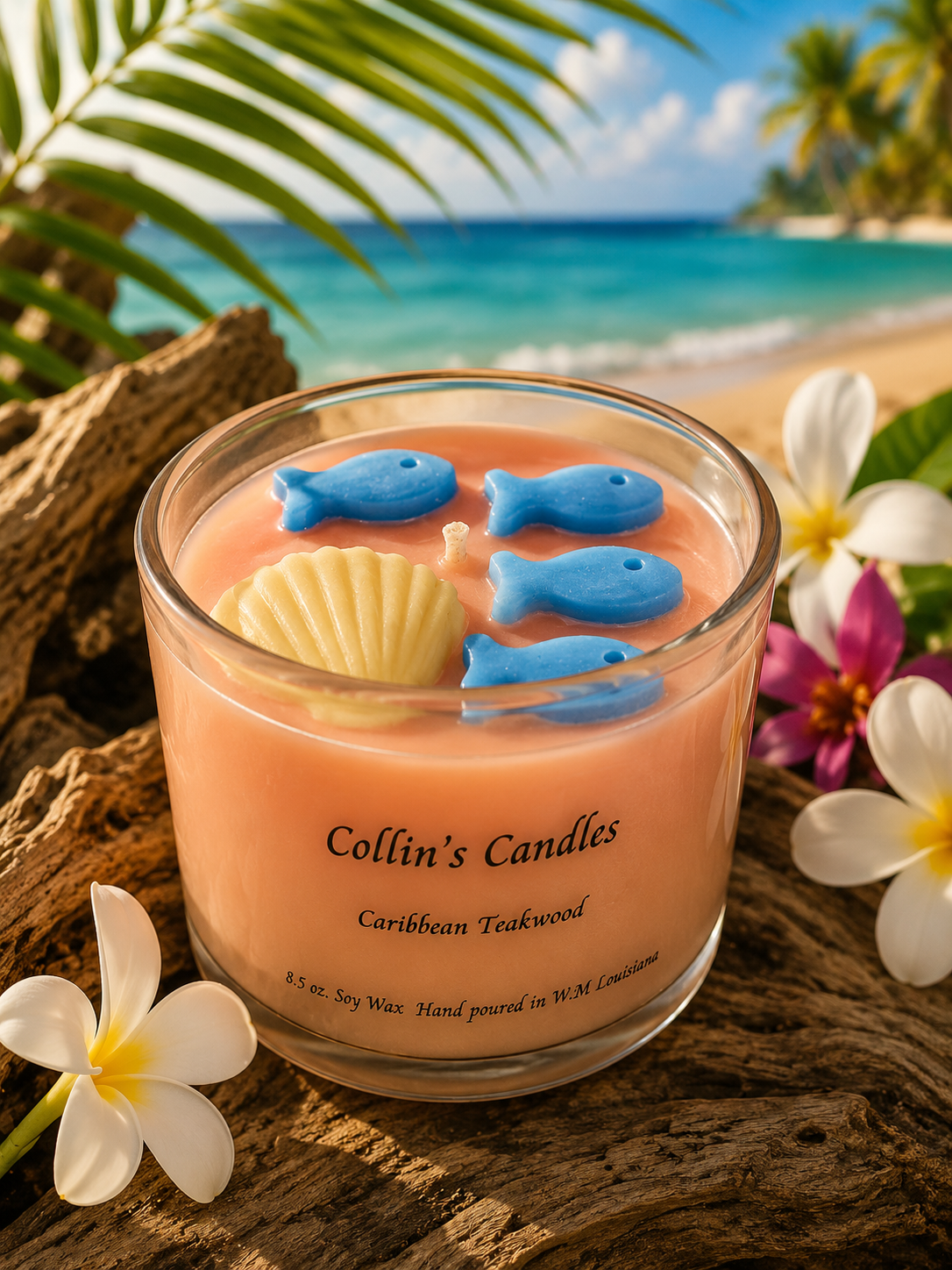 Caribbean Teakwood Fun  Candle