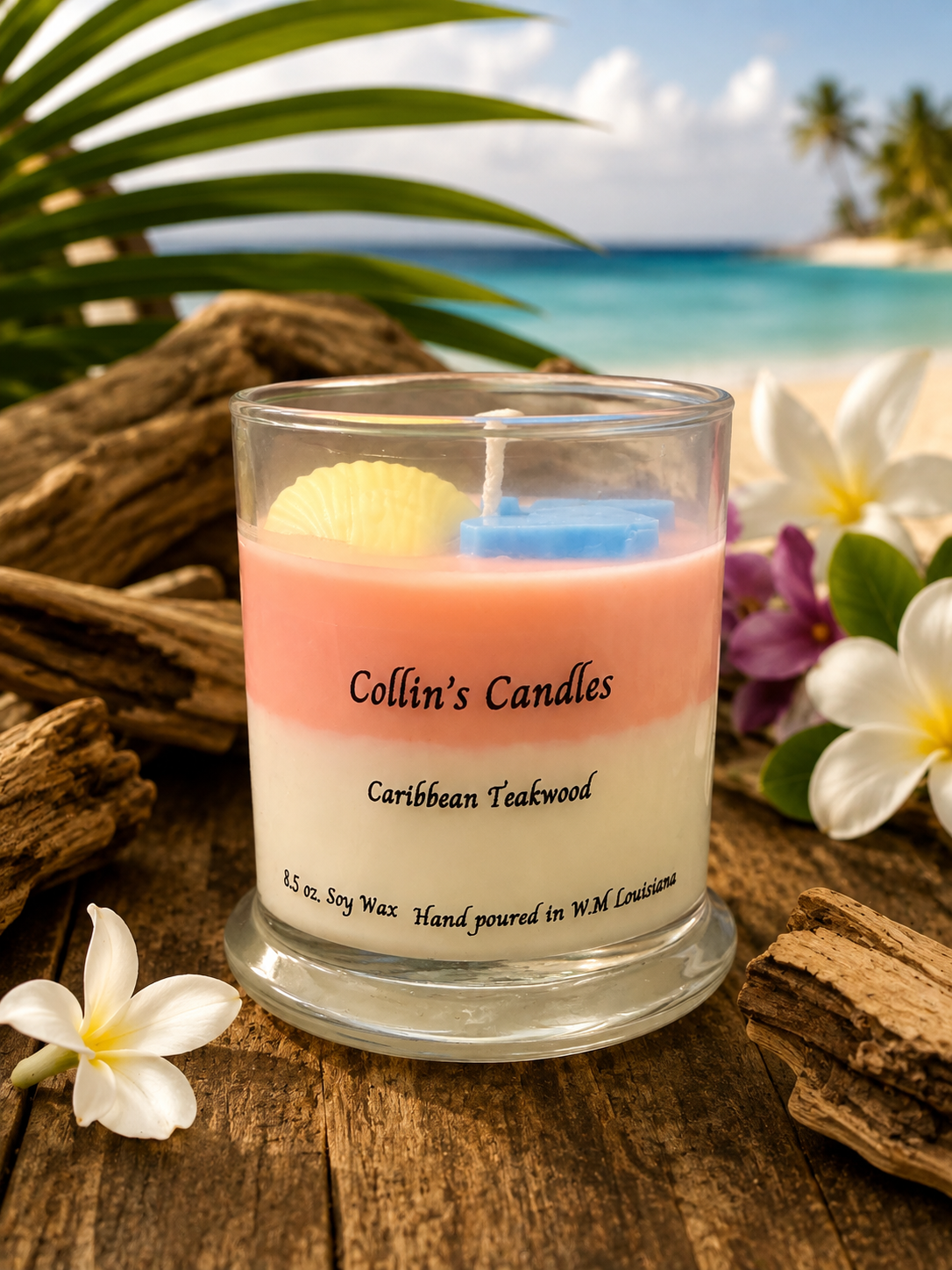 Caribbean Teakwood Fun  Candle