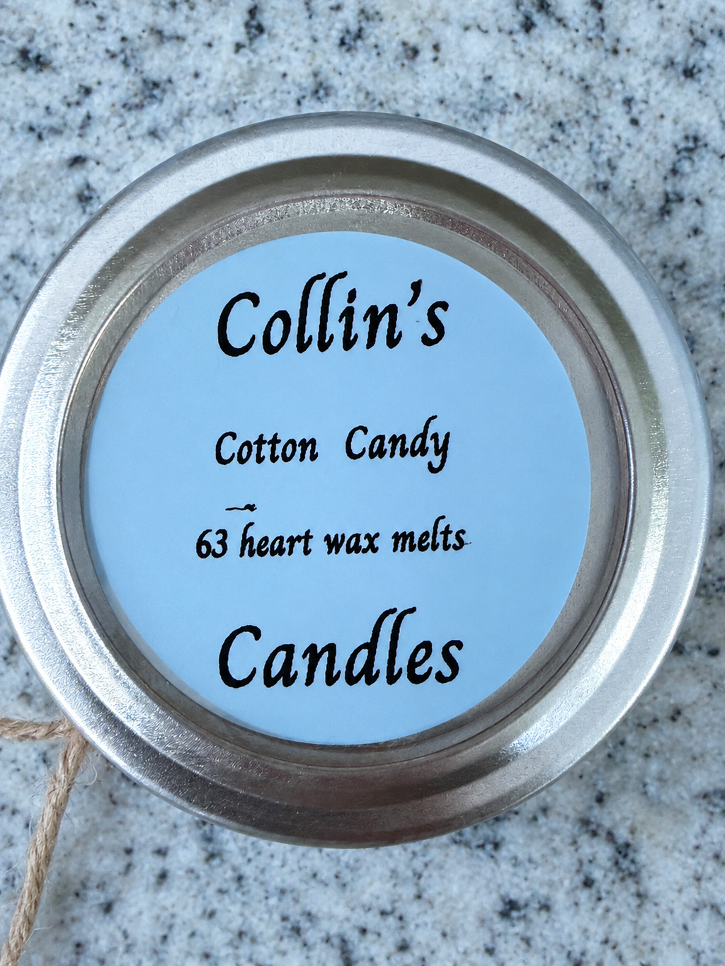 Heart shaped cotton candy wax melts