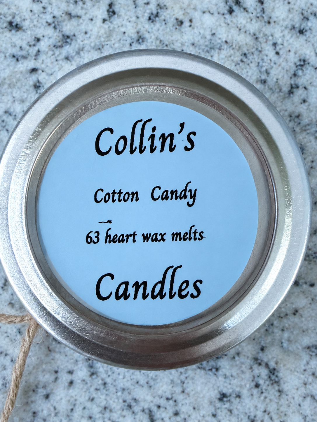 Heart shaped cotton candy wax melts