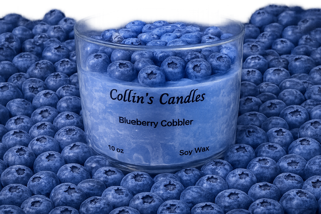 Blueberry soy wax candle