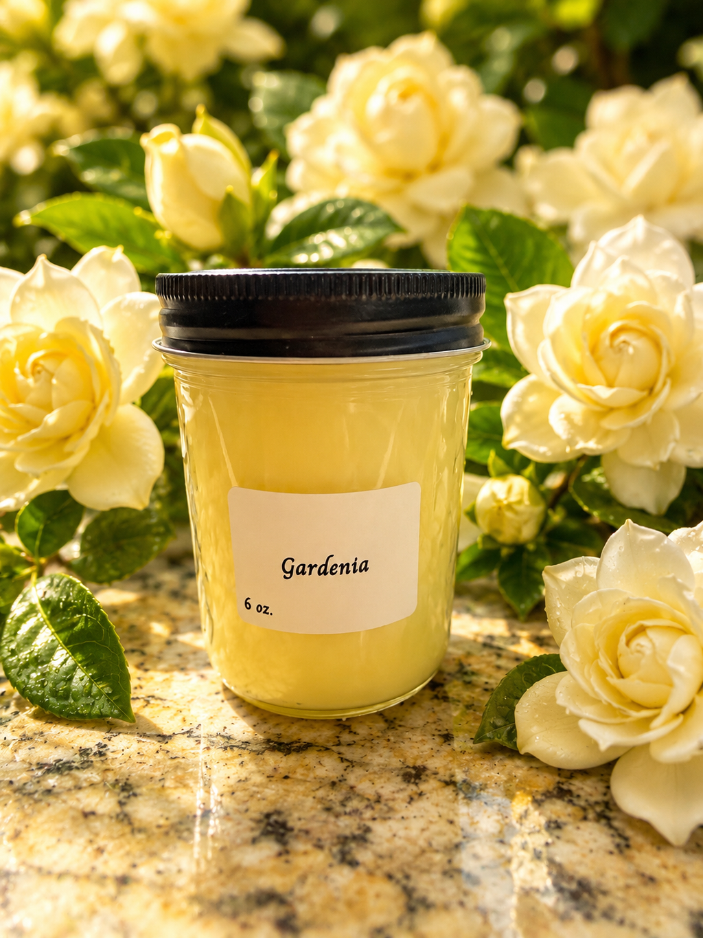 6 oz. Mason jar soy wax candles. Multiple scents available.