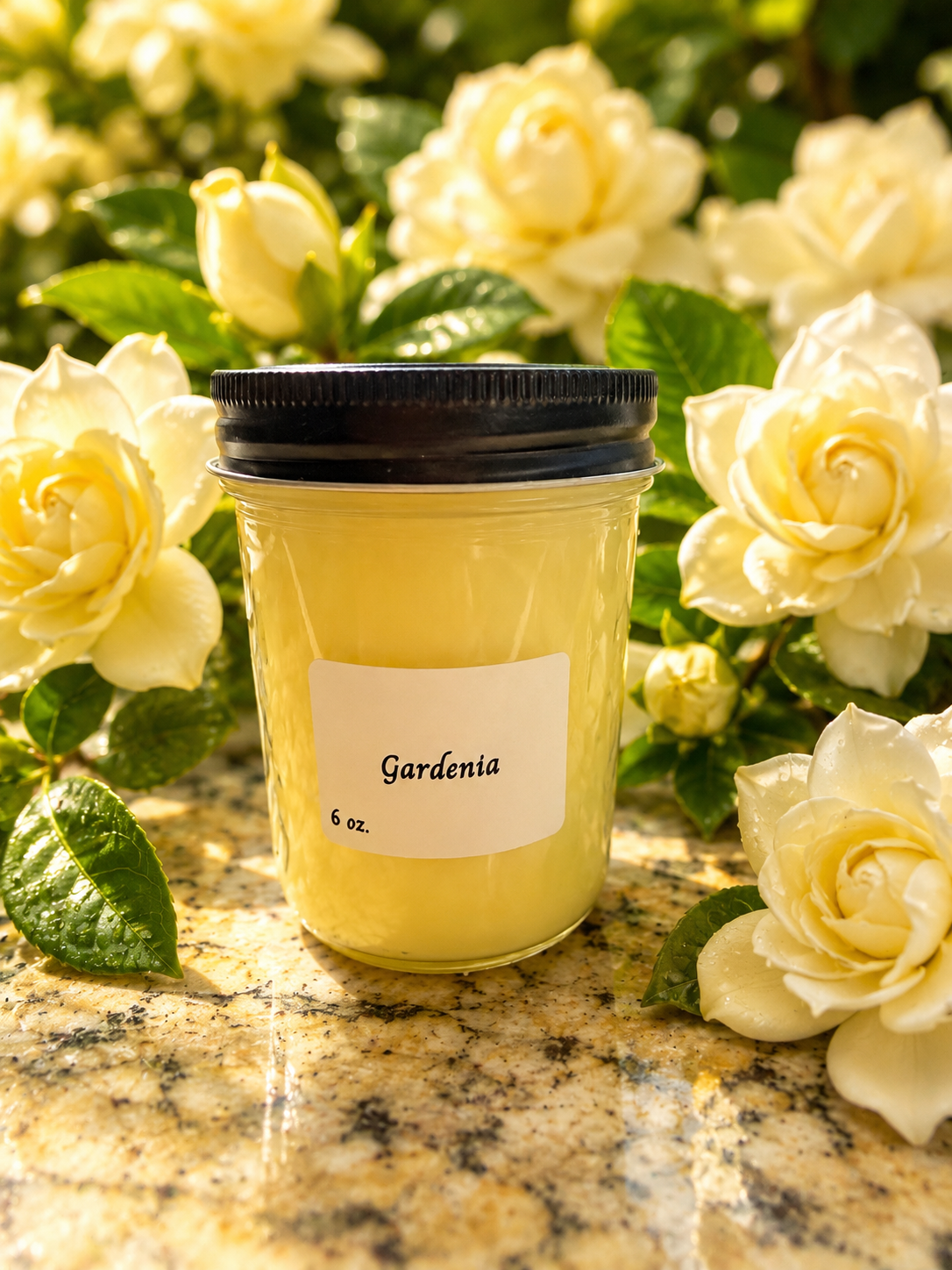 6 oz. Mason jar soy wax candles. Multiple scents available.