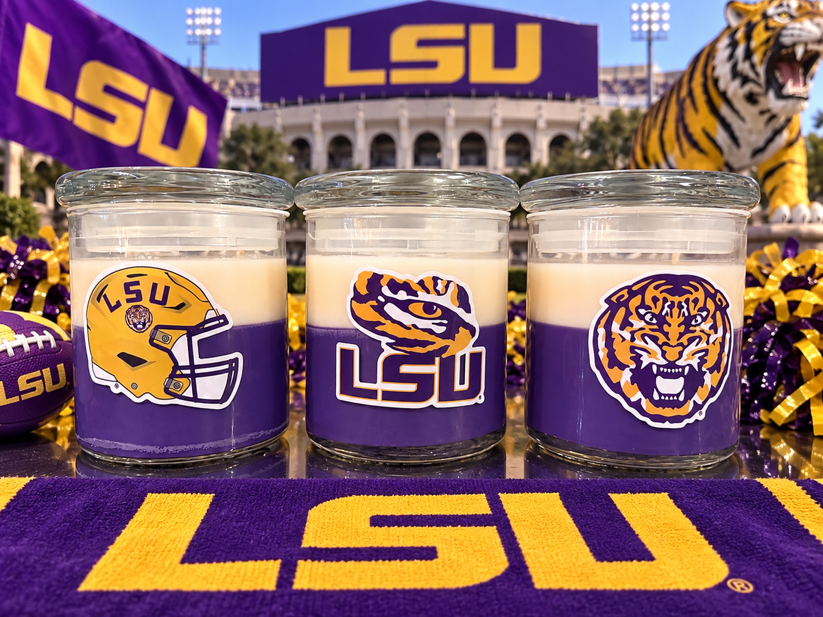 LSU Candle